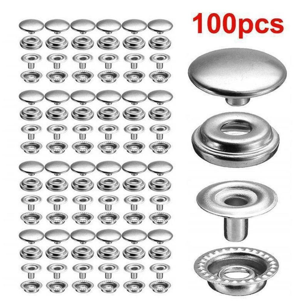 15mm Fastener Snap Boat Button Canvas Craft Leather