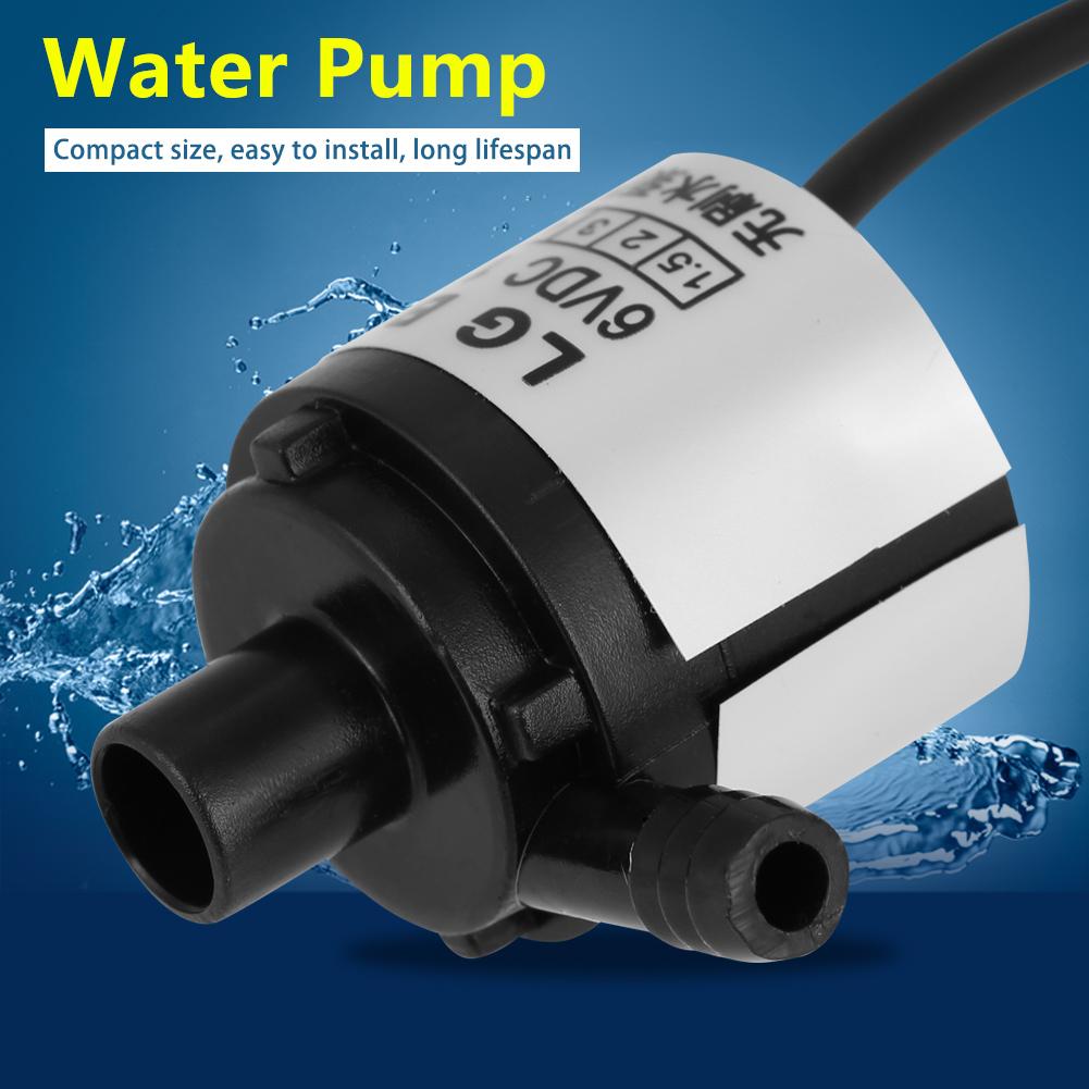 1 pièce Ultra Silencieuse Mini Pompe à Eau Submersible Sans Balais DC 12V 5W Tête de Levage 2.5m Maison Industrie