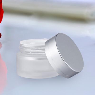 10 Stück nachfüllbare Behälter aus mattiertem Glas für Gesichtscreme, Reiseaufbewahrung, Mini-Auslaufsichere Cremetiegel, Leer