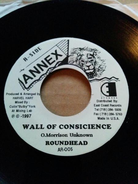 

7inch Record ROUND HEAD Wall Of Conscience AR005 Annex 1997 Jamaica Reggae Ska Dub Used