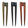 Wood Cats Hair Accessory Multifuntional Fashion Hair Jewelry Unique Cats Hairpin Wood Texture Suitable for Any Outfit