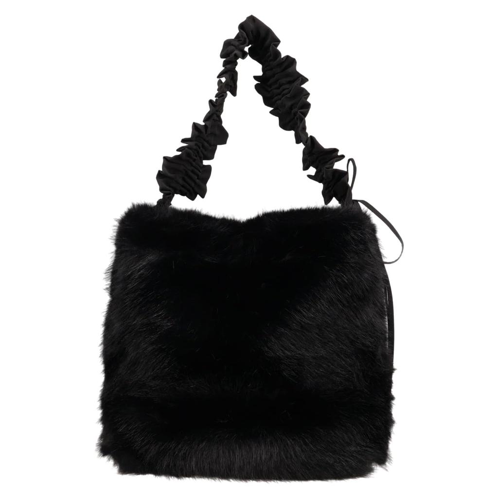 [Kashkash] Frilled One-Handle Eco-Fur Tote