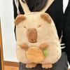 Animal Cartoon Capybara Plush Backpack Plush Capybara Capybara Plush Bag  Kids Birthday Gift