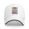 Icon Face Video Game App Fun Baseball Caps Fashion Geometry Dash Sandwich Caps Unisex Adjustable Hats Cap Outdoor