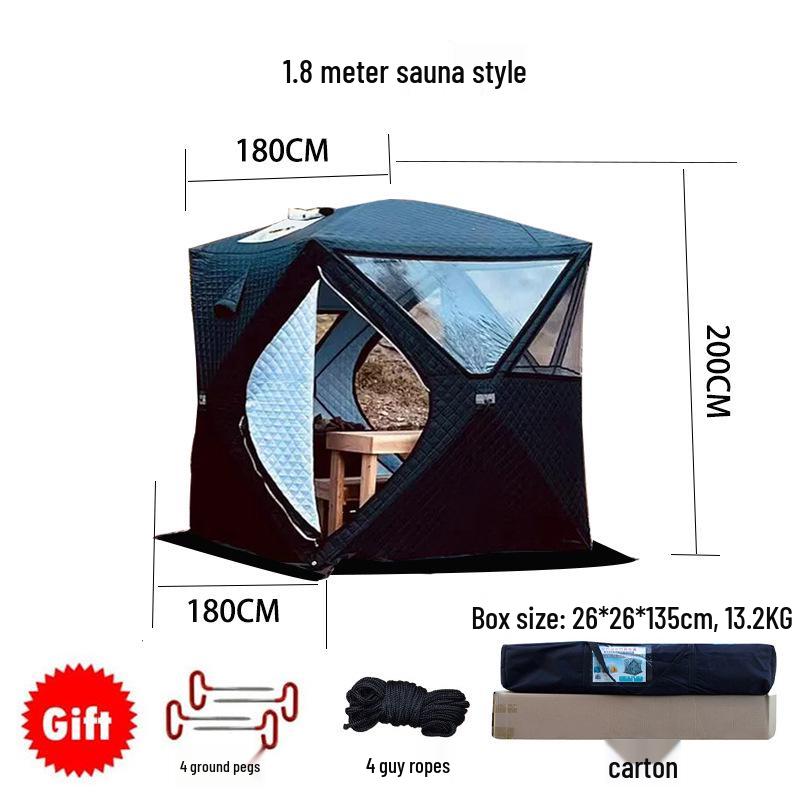 Flame Retardant Cotton Winter Camping & Ice Fishing Sauna Tent