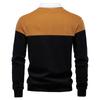 TrendHub Herren Premium Design Sweatshirt Colorblock Hoodies Langarm Business Casual Soziales Sweatshirt