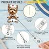 Nurse Puppy ID Badge Holder, Retractable Badge Reel Pin, Durable Acrylic Card Holder for Medical Students & Nurses,Cartoon Dog Nurse Work Accessories