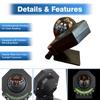 Temperature Measurement and Night Mode Car Mount Compass Ball Car Dashboard Compass 2 In 1 for Car Watercraft Boat Caravan Truck