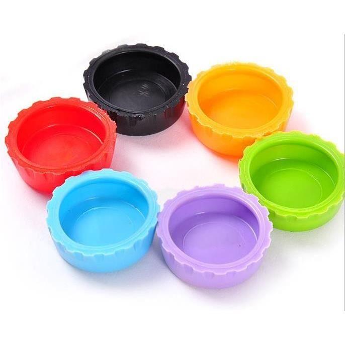 

Лот 6 силіконових пробок для пляшок пива, газованої води та вина