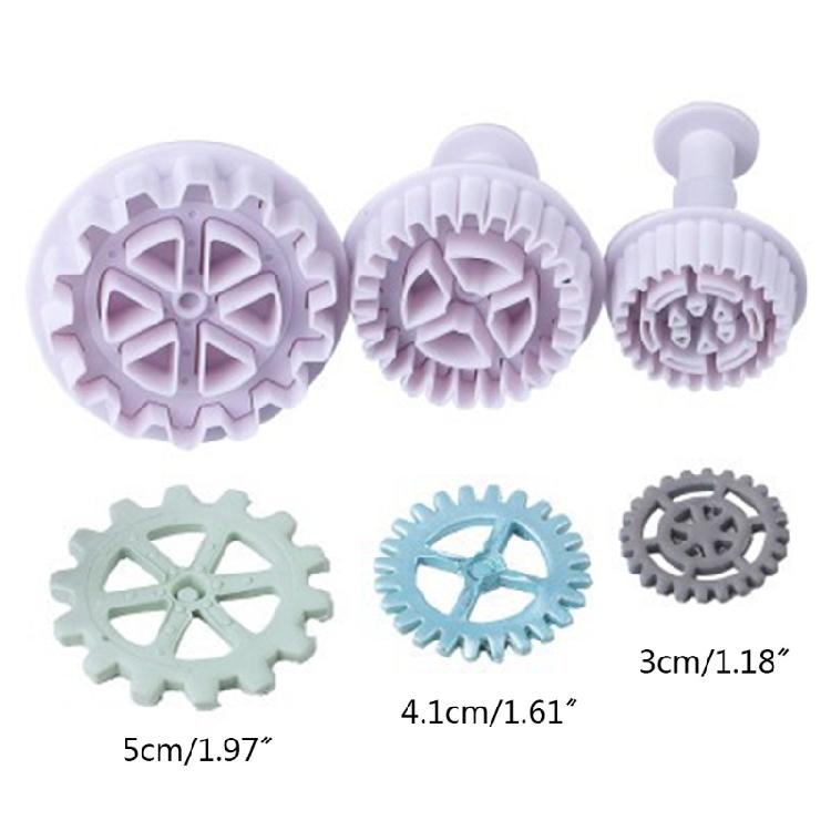 Zahnradform Uhrenradform Fondantformen Kuchen-Gadgets für DIY Kuchen Cupcake Dekoration