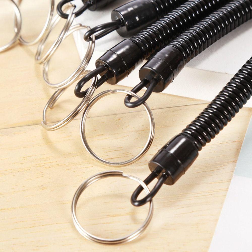 Lanyards For Women Spring Key Cord Spring Elastic Rope Anti-lost Phone Keychain Fishing Lanyards