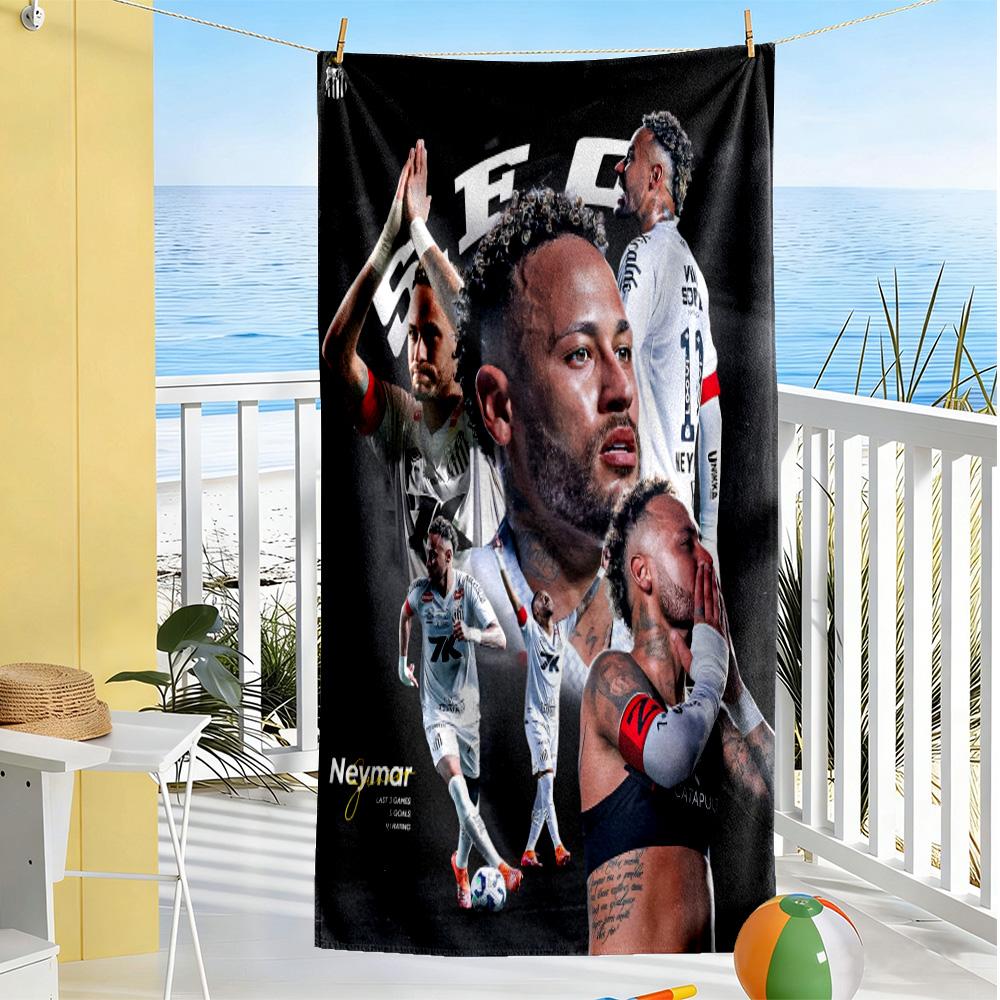 Neymar S Dynamic Celebration Beach Towel High Absorbency & Quick-Dry Comfortable Lightweight