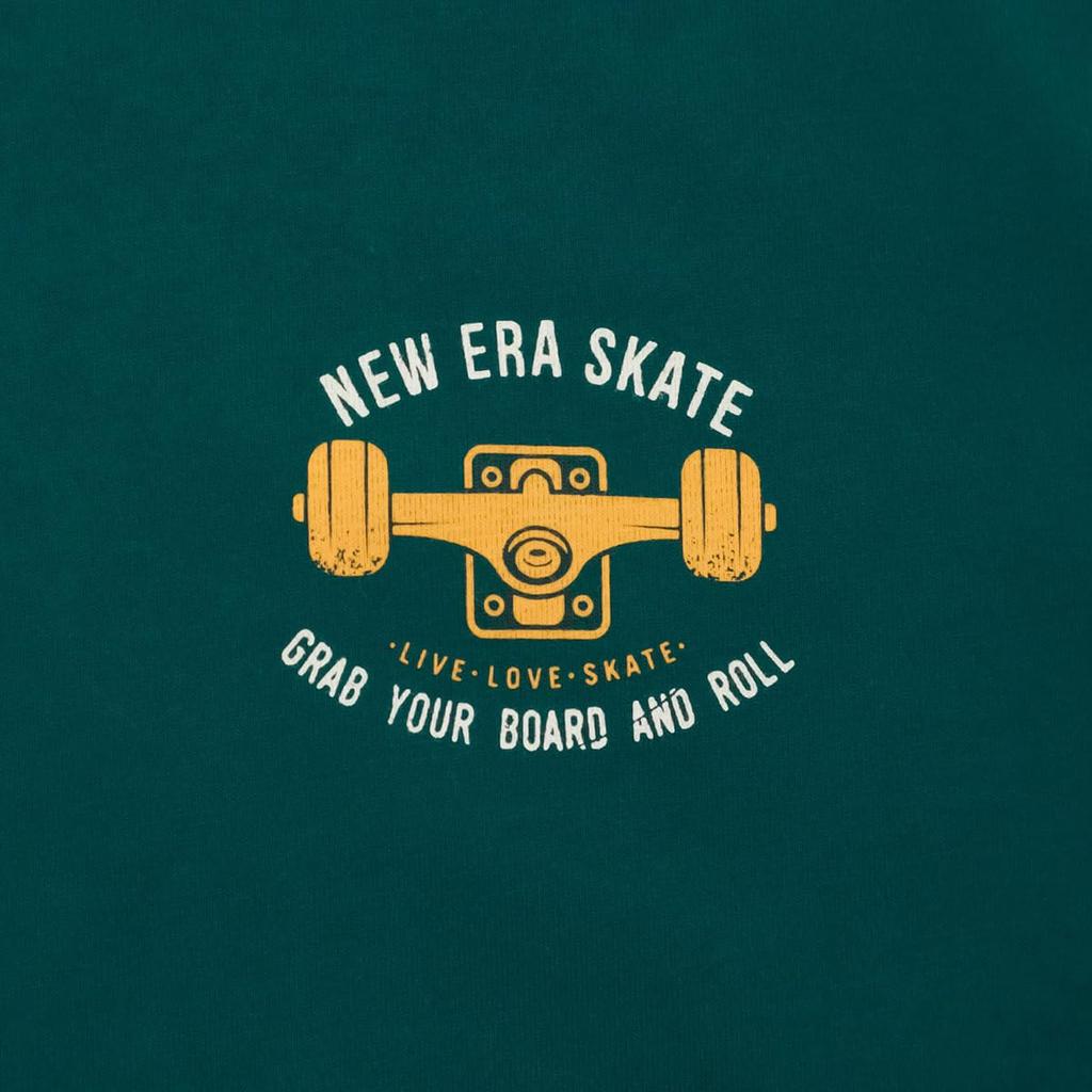 NEW ERA Skateboard Deep Teal L Skateboard Club RS42 D TEA JP T-Shirt