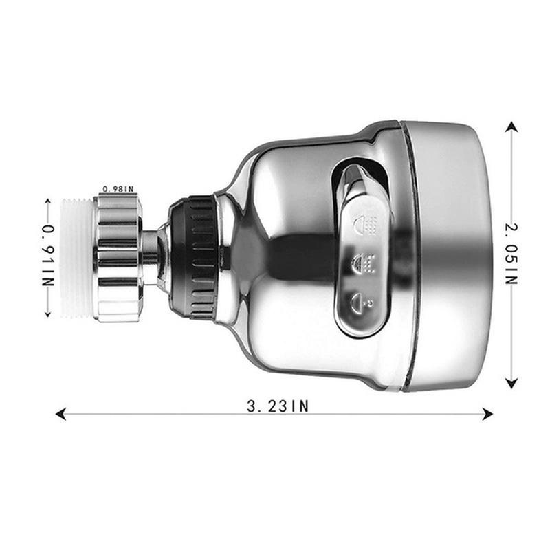 Three-speed Adjustable Booster Nozzle 360-degree Universal Faucet Splash-proof Nozzle for Kitchen Bathroom Faucet Sprayer