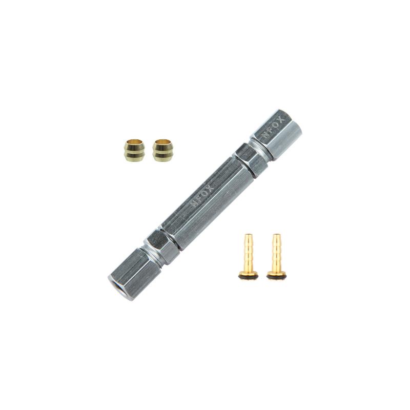 Bicycle Hydraulic Disc Brake Oil Needle Pipe Repair Tool Bidirectional Threaded Joint Insertion Installation Connector