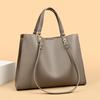 Portable Tote Bag Women's New Large-capacity Shoulder Bag Soft Leather Fashionable and Simple Commuter Messenger Bag
