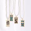 Fashion Necklace For Women Zircon Zircon Colorful Geometric Meaningful Sun Lover Stainless Steel Tarot Necklaces