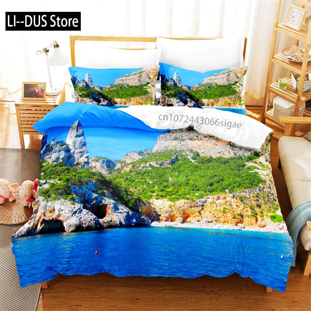 Comforter Natural Scenery Bedding Set 3D Bedding Digital Printing Queen Size Bedding Set Fashion Design