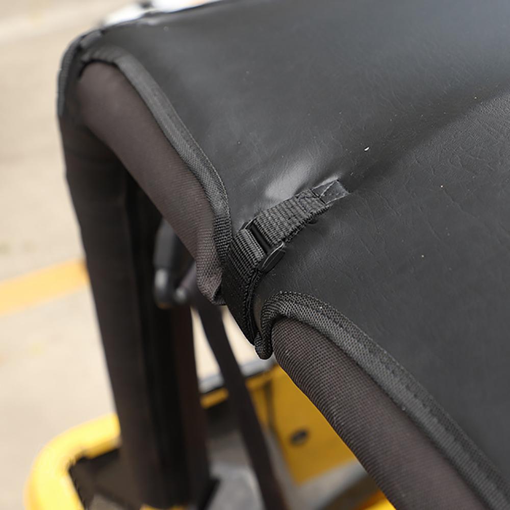 Car Top Roof Cover PU Leather Soft Sunshade For 1997-2006 Jeep Wrangler TJ Black