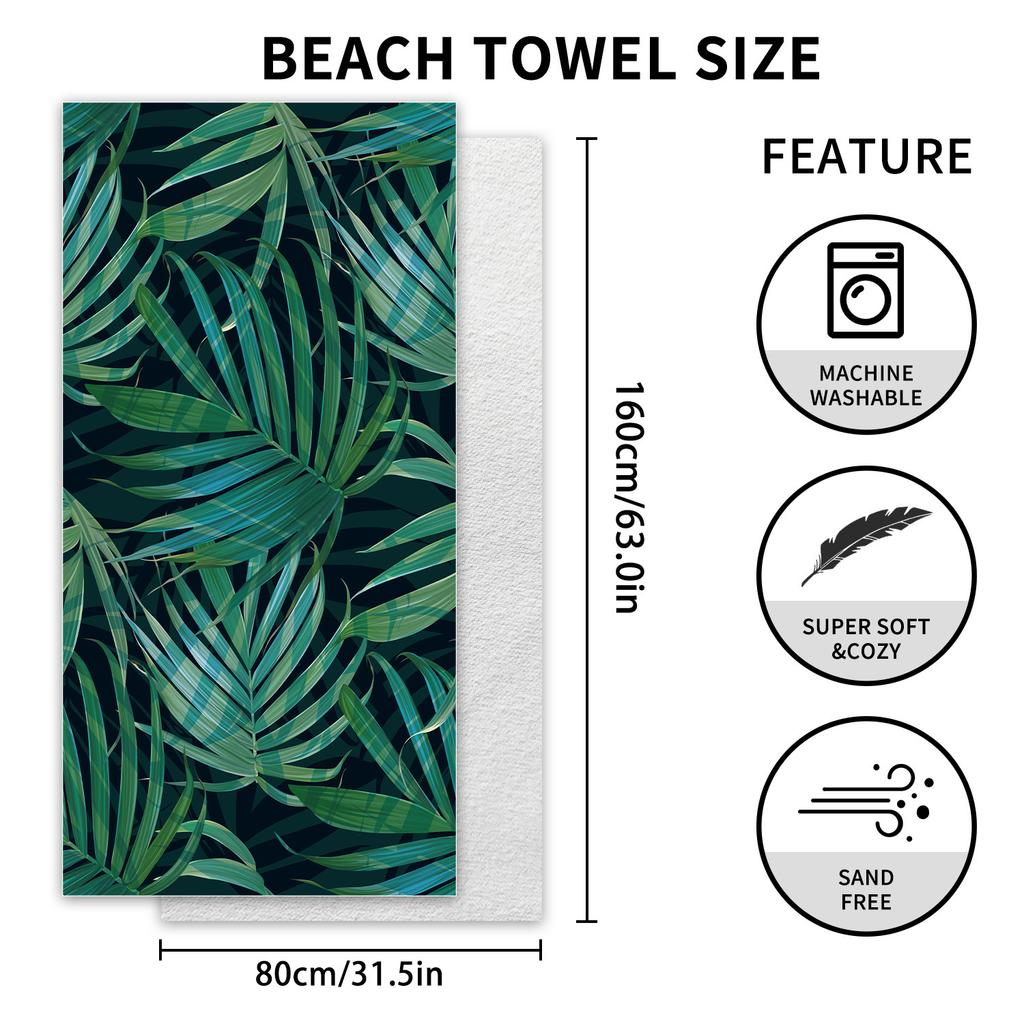 Double-sided Velvet Sunscreen Beach Towel Microfiber Quick-drying Towel