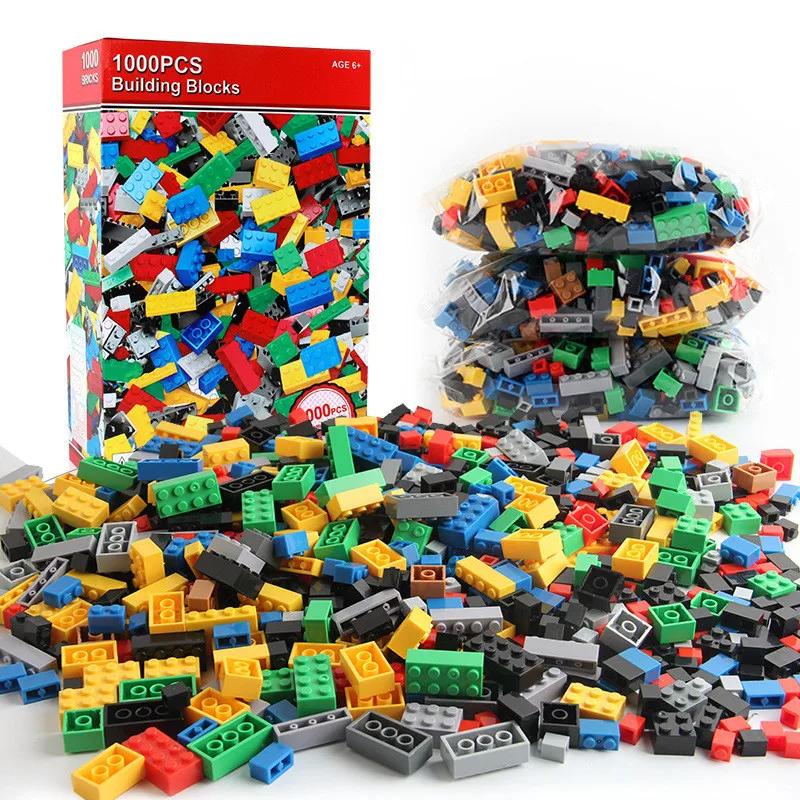 Random DIY Creative Building Blocks Bulk Set Urban Classic Building Blocks Assembled Birthday Gift Children's Educational Toys