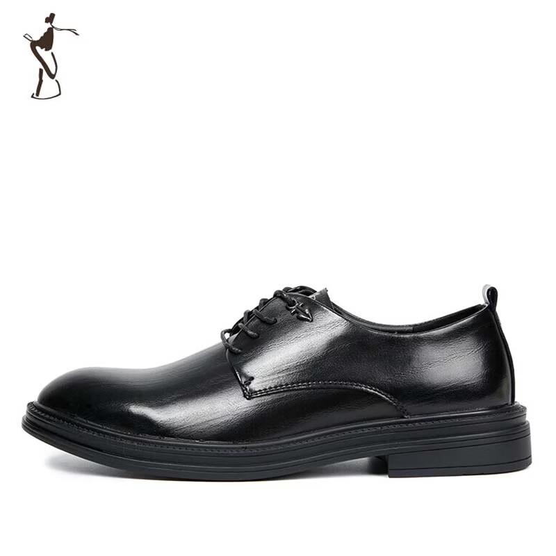 TRIES Men s Pointed Toe Lace-up Dress Shoes 43