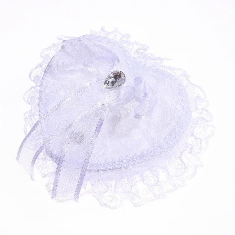 

Элегантная кружевная коробочка для подушечки для колец - Легкий портативный футляр для украшения свадебной церемонии