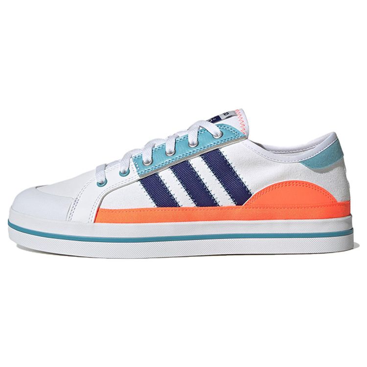 

Adidas Повседневные кеды Neo City Canvas с низким верхом, устойчивые к скольжению, прочные, унисекс, белые, синие, оранжевые, HQ6927 42
