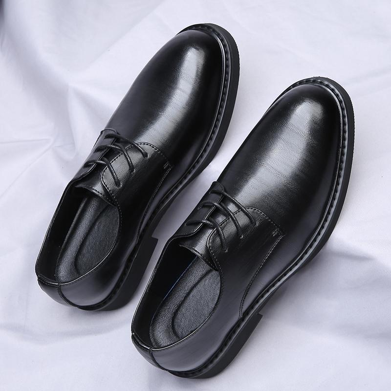 Freizeit Business Derby Herrenschuhe Minimalistischer und vielseitiger Stil Büro Hochzeit Outdoor-Party lässiger Spaziergang Herrenschuhe