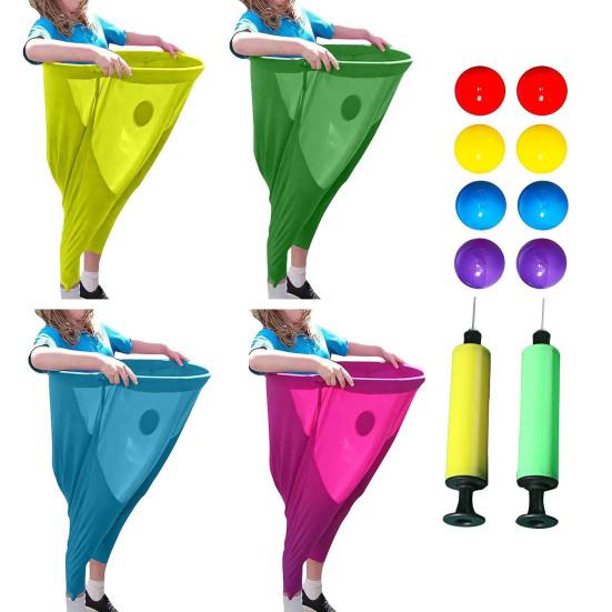 Granny Pants Yard Game Sets for Adults Ball Catch Toy with Bouncy Balls And Marker Cones Giant Outdoor Games