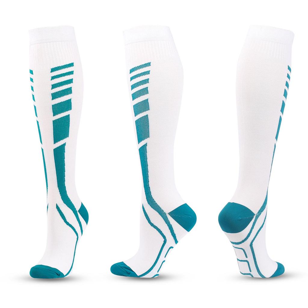 Unisex Multicolor Outdoor Compression Socks for Running – Long Tube Design