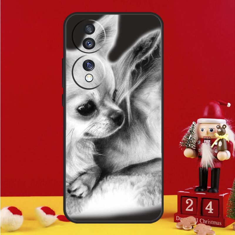 Chihuahua Face Floral Dog Case For Honor Magic 8 5 6 7 Lite Honor Win X9b X9c X9a X8c X8b 50 70 90 200 400 Pro Cover