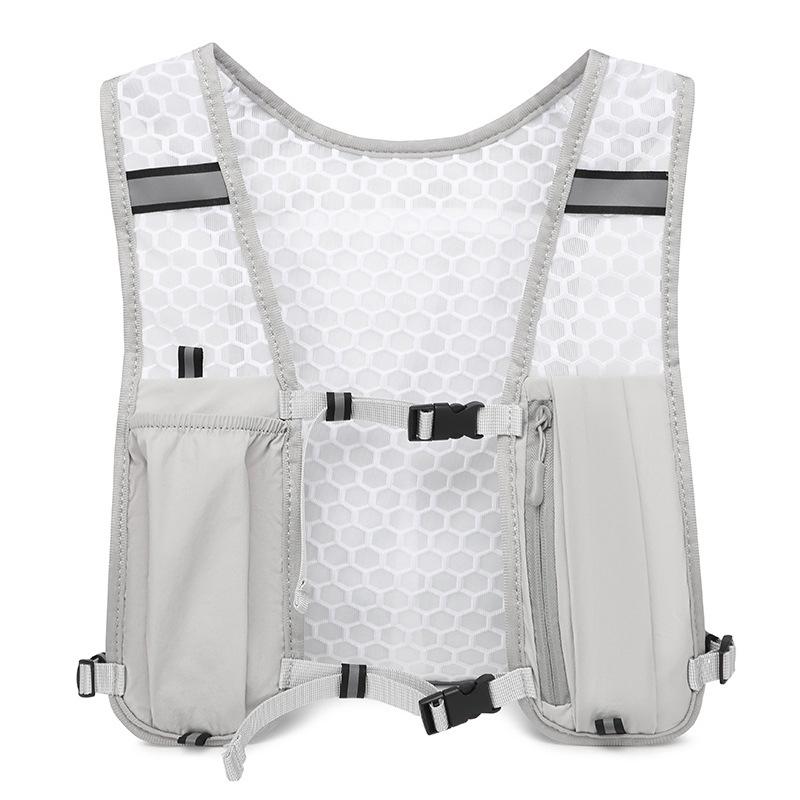 Running Water Bottle Storage Vest Lightweight Running Vest Reflective Hydration Water Chest Pack With Phone Holder 1Pc