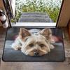 3D Animal Dog Mats Non Slip Doormat for Bedroom Kitchen Living Room Entrance Cute Mini Yorkshire Bath Carpet Home Decoration