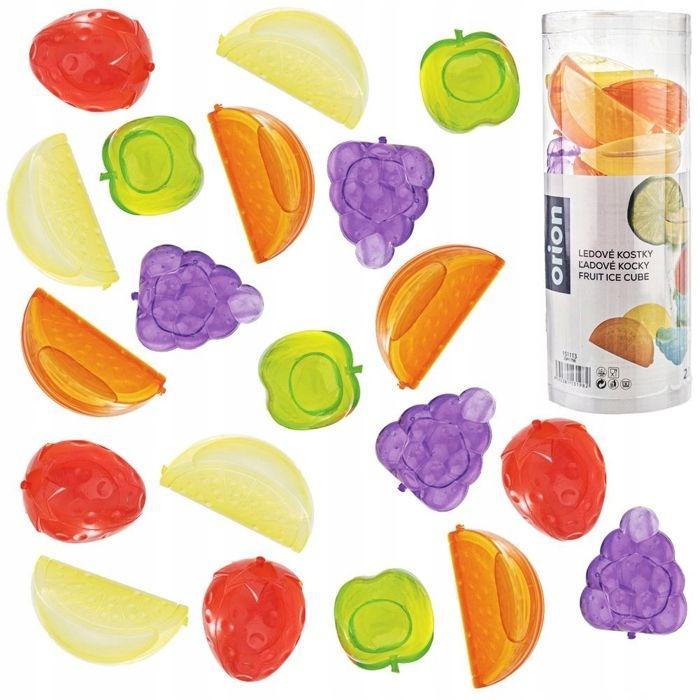 Moule à glace - Orion - Glaçons colorés - 20pcs - Réutilisables - Fruits en plastique