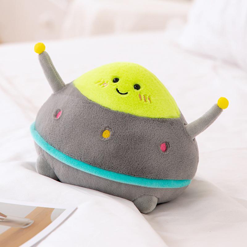 Trendy Cosmic Spaceship Rocket Plush Toy Cushion - Children's Birthday Gift