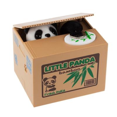 Panda Kedi Hırsız Para Kutuları Oyuncak Kumbaralar Hediye Çocuklar Para Kutuları Otomatik Para Çaldı Kumbara para kumbarası Kumbara