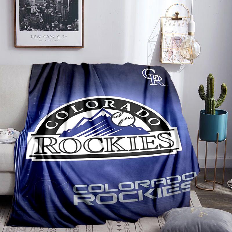 Colorado Baseball Blanket Lightweight Flannel Bedding Blanket Perfect for Travel, Camping, Living Rooms, Offices, Sofas, Fan Christmas gift