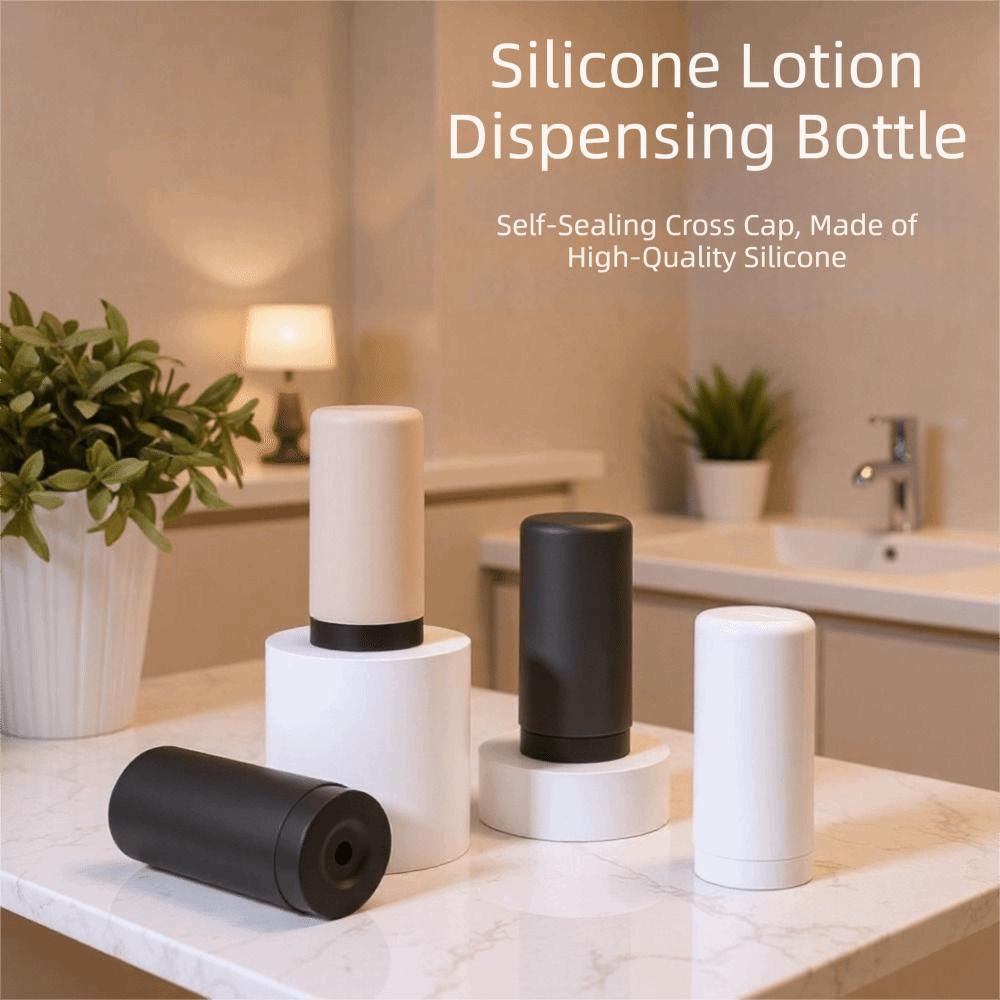 Nachfüllbares Design Silikon-Quetschflasche 240ml Fassungsvermögen Flüssigseifenspender Badezimmer