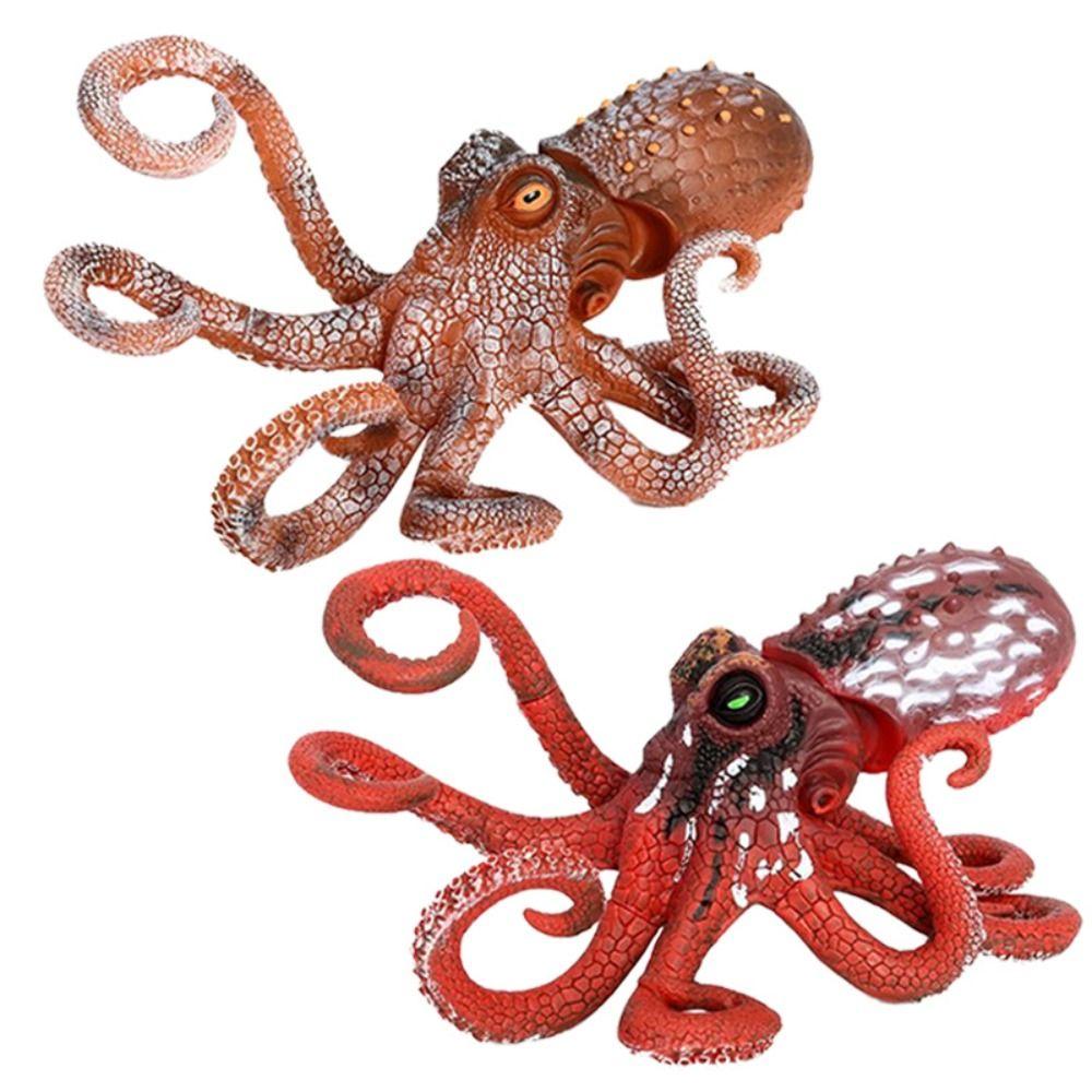 Wild Large Octopus Model Plastic Ocean Animal Statue  for Home Decor Office Display