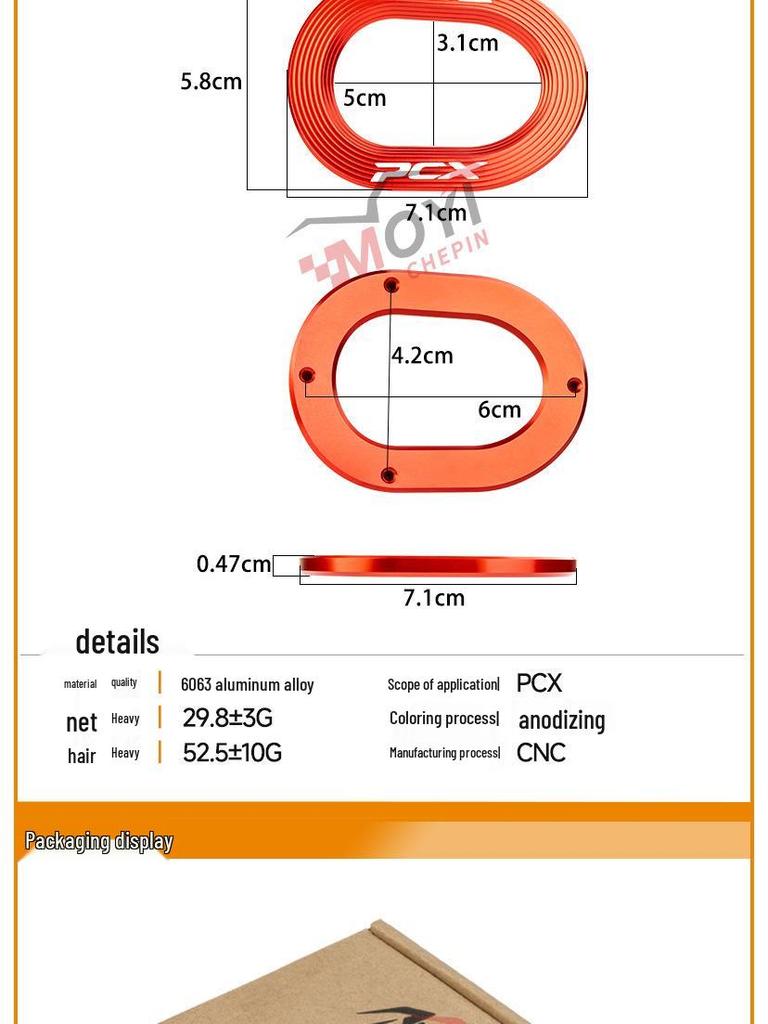 Ochrana výfuku pro upravenou Hondu PCX160: Protiopaření, Proti kolizi Kryt koncovky výfuku