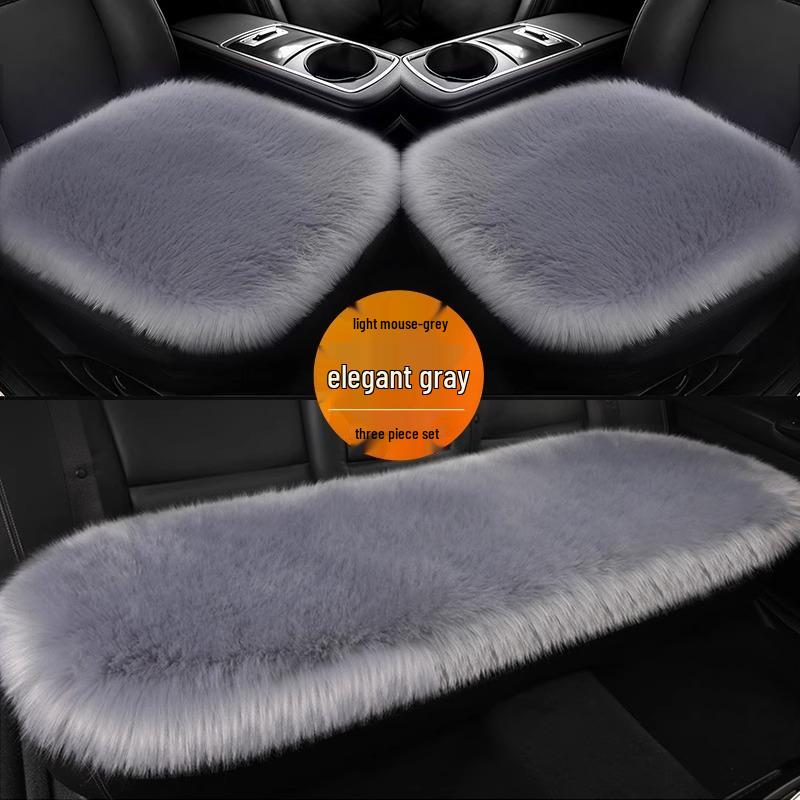 Winter Furry Car Seat Cushion for Women - Rear/Sedan Use
