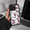 H-Hello Kitty Silicone Soft Phone Case For IPhone 17 16 15 14 Plus 13 12 Mini 11 Black Cover
