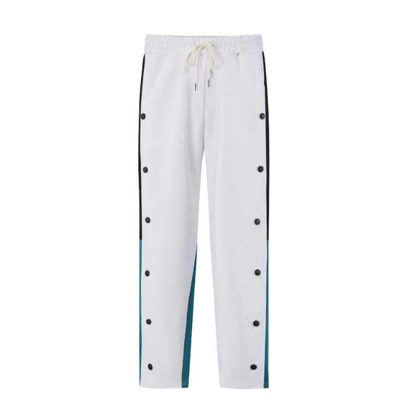 New Casual Versatile Fashion Trend Cool High-quality Men's Button Down Drawstring Trousers