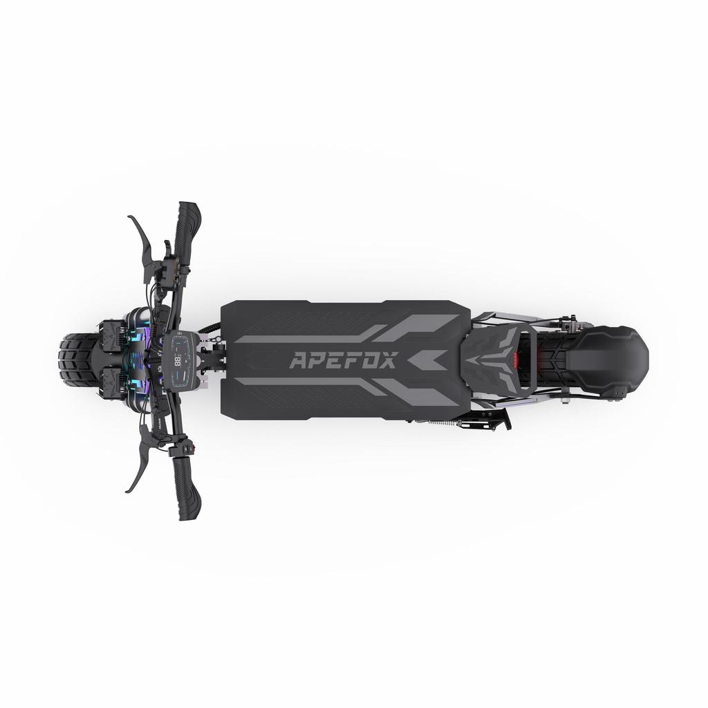 Electric Scooter OOTD 13" 3000Wx2 Dual Motor Electric Off-Road Scooter 60V 31.2AH Max Range 100Km Load 150Kg Black T90