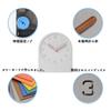 Mooqs Table Desk Silent Mini AA Battery Room Interior Gray Clock, Clock, Wooden, Analog, Quiet, Movement, Size, Operated, Simple, Handmade, Stylish,