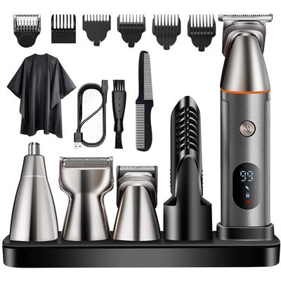 5 In 1 Set Multi Nose Ears Eyebrow Trimmer LED Men Body Hair Clipper Multifunction High Precision USB T Blade Single Foil Shaver