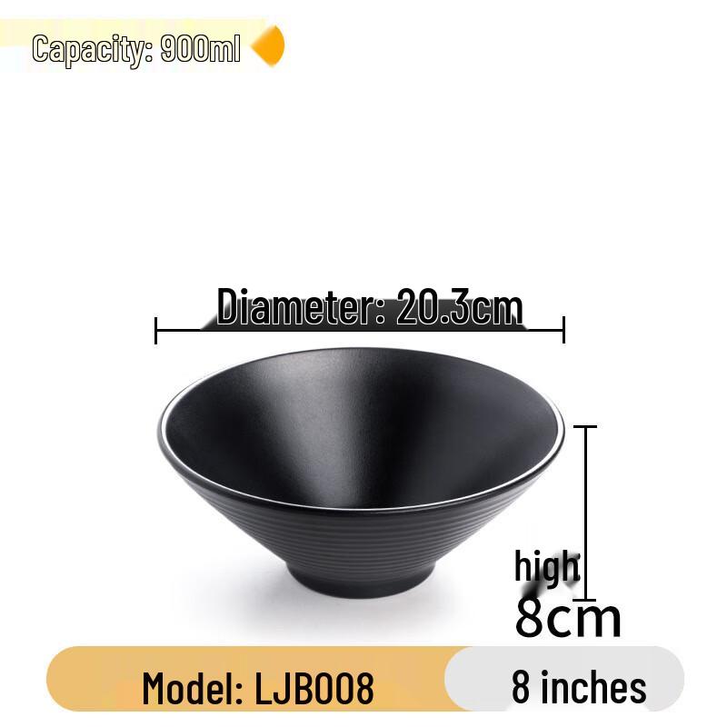 Japanese Style Melamine Ramen Bowl