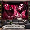 Wall Hanging Tapestry Custom NameTravis Scott Pattern Personalized Printed Fabric Wall Decor