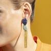 Orecchini Luxenter con smalto blu e placcatura in oro 18k - Gori